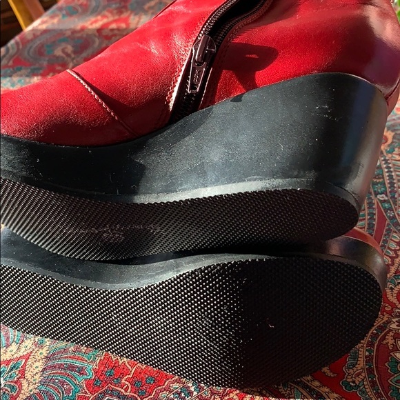 ❤️ ManGo Designs Red wedge Boots - Picture 4 of 6